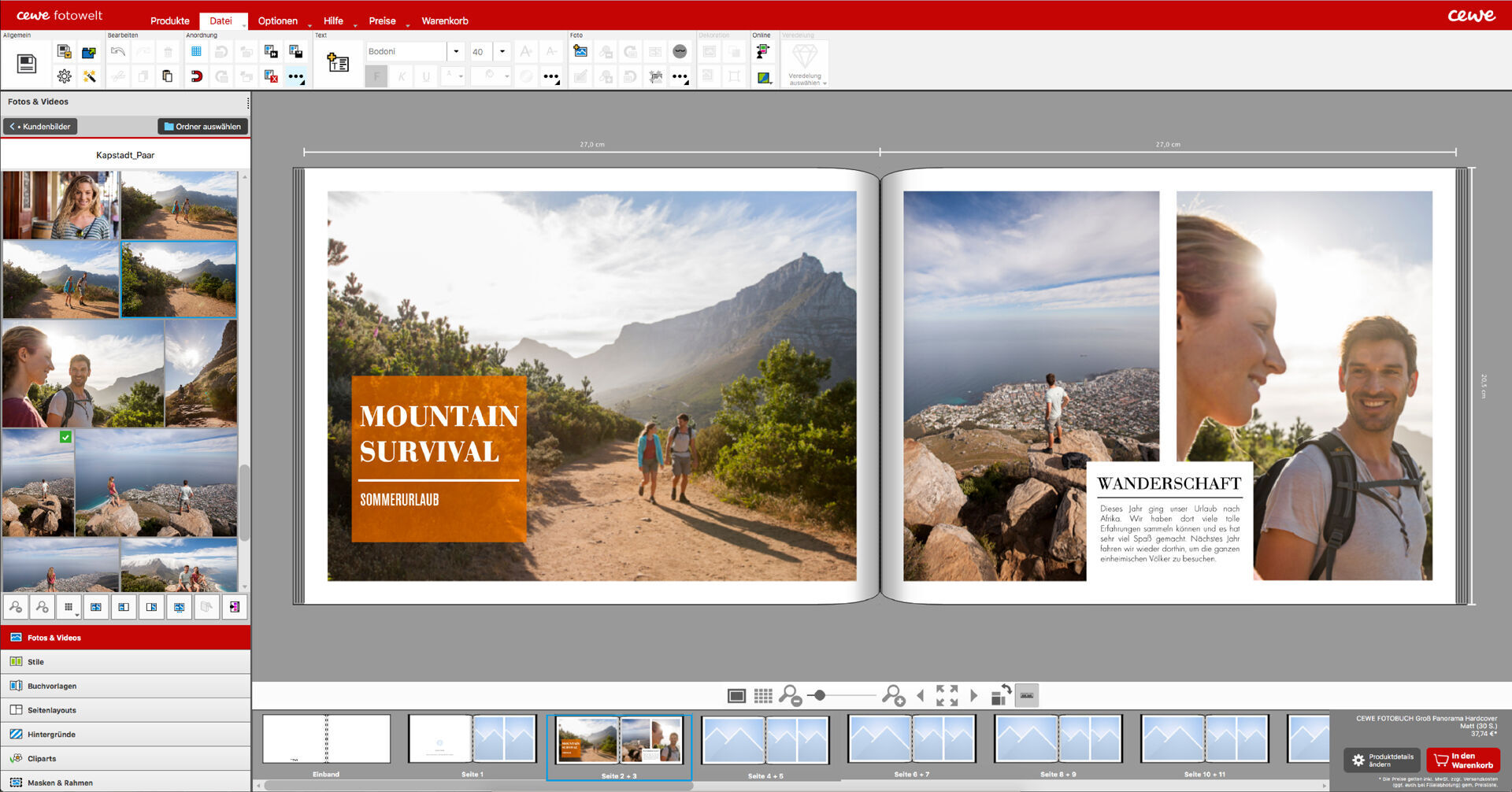 CEWE FOTOBUCH: So gestalten Sie mit Text