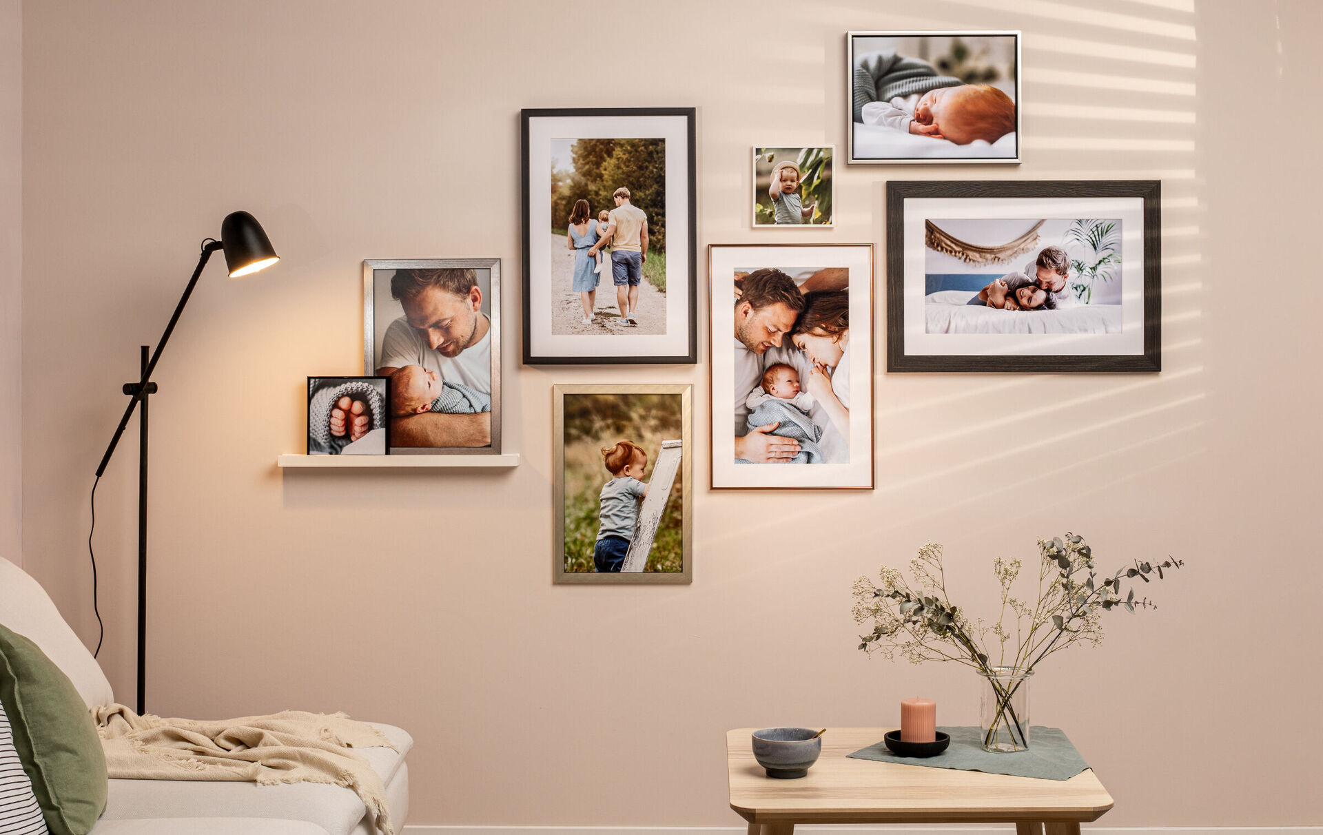 Fotowand gestalten – Bilderwand Ideen | CEWE