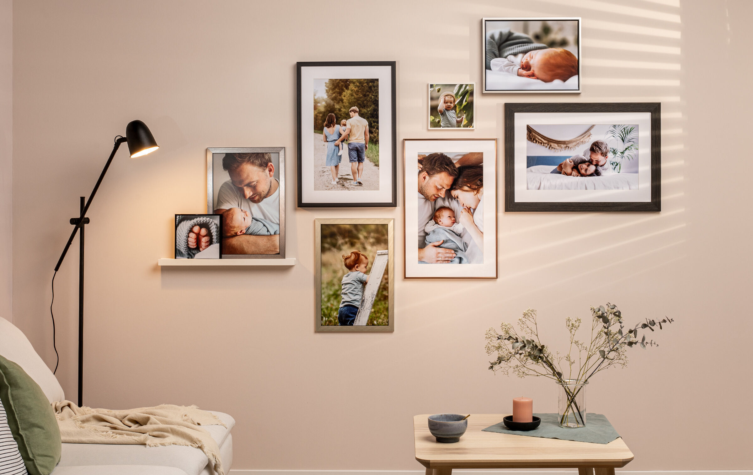 Fotowand Gestalten Bilderwand Ideen CEWE fotowand-gestalten-bilderwand-ideen-cewe