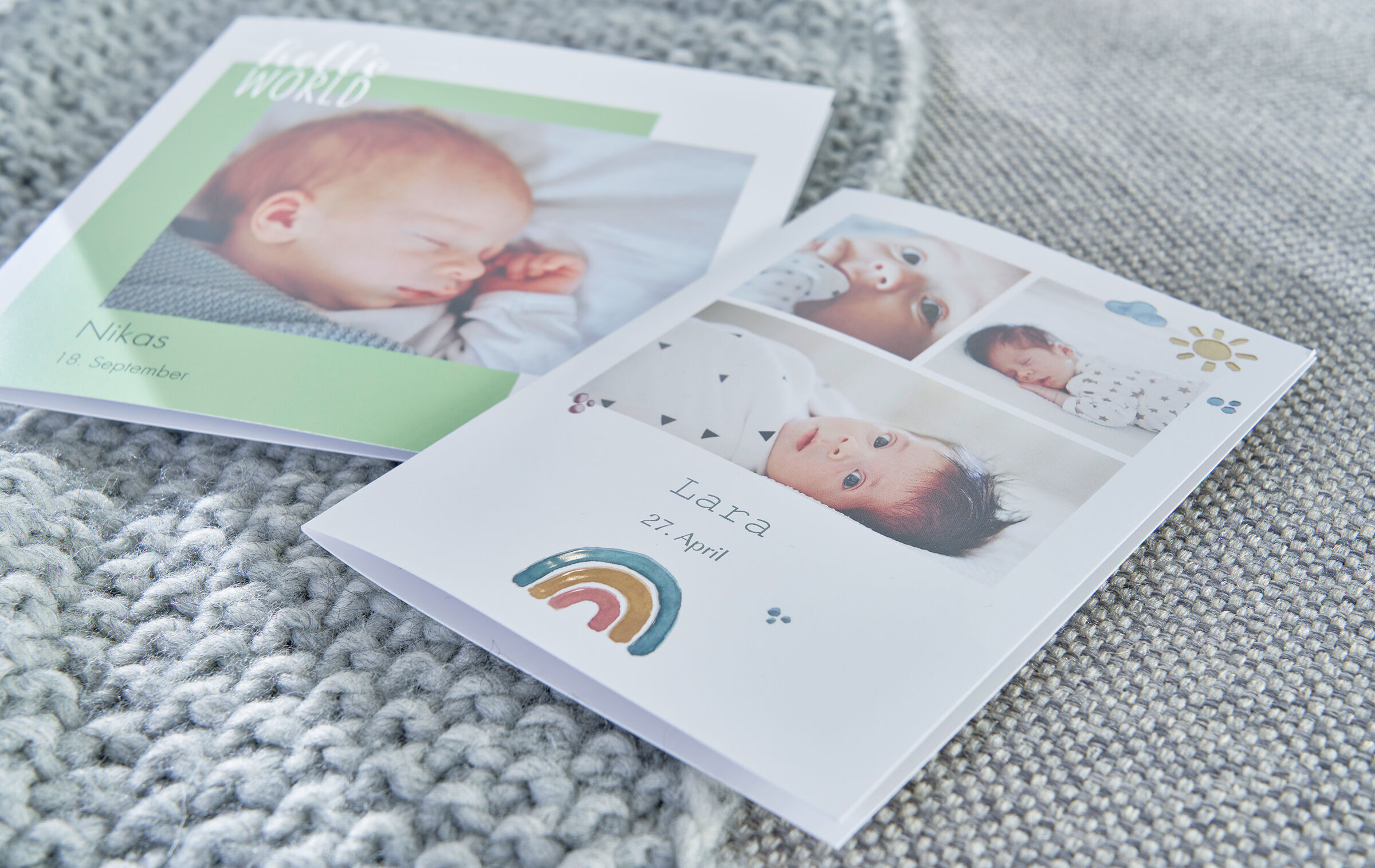 Gestaltungstipp zur Erstellung von Babykarten
