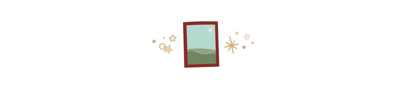  Eine Illustration als Sectiontrenner auf der ein Wandbild abgebildet ist. 