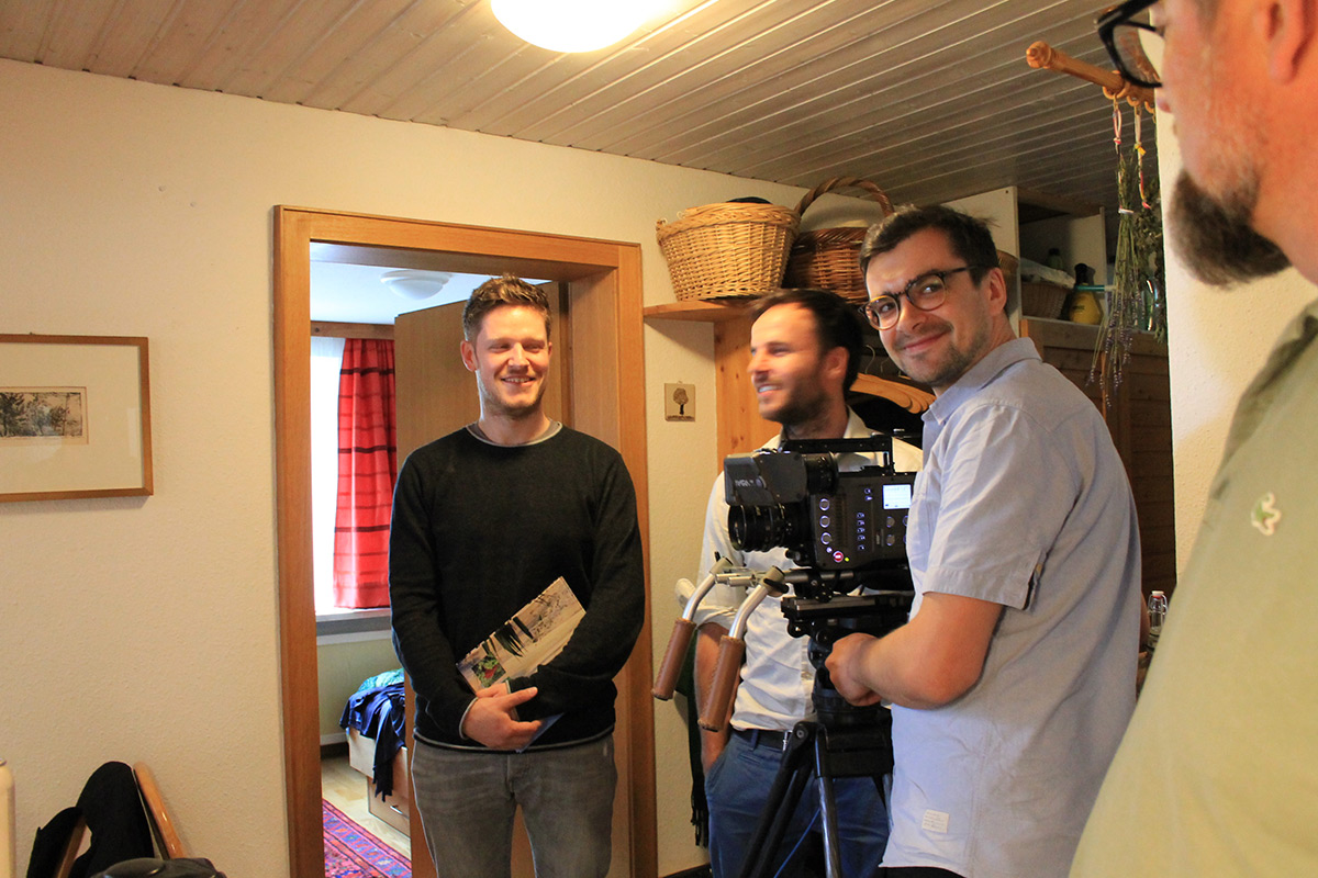 Das Filmteam in der Pause