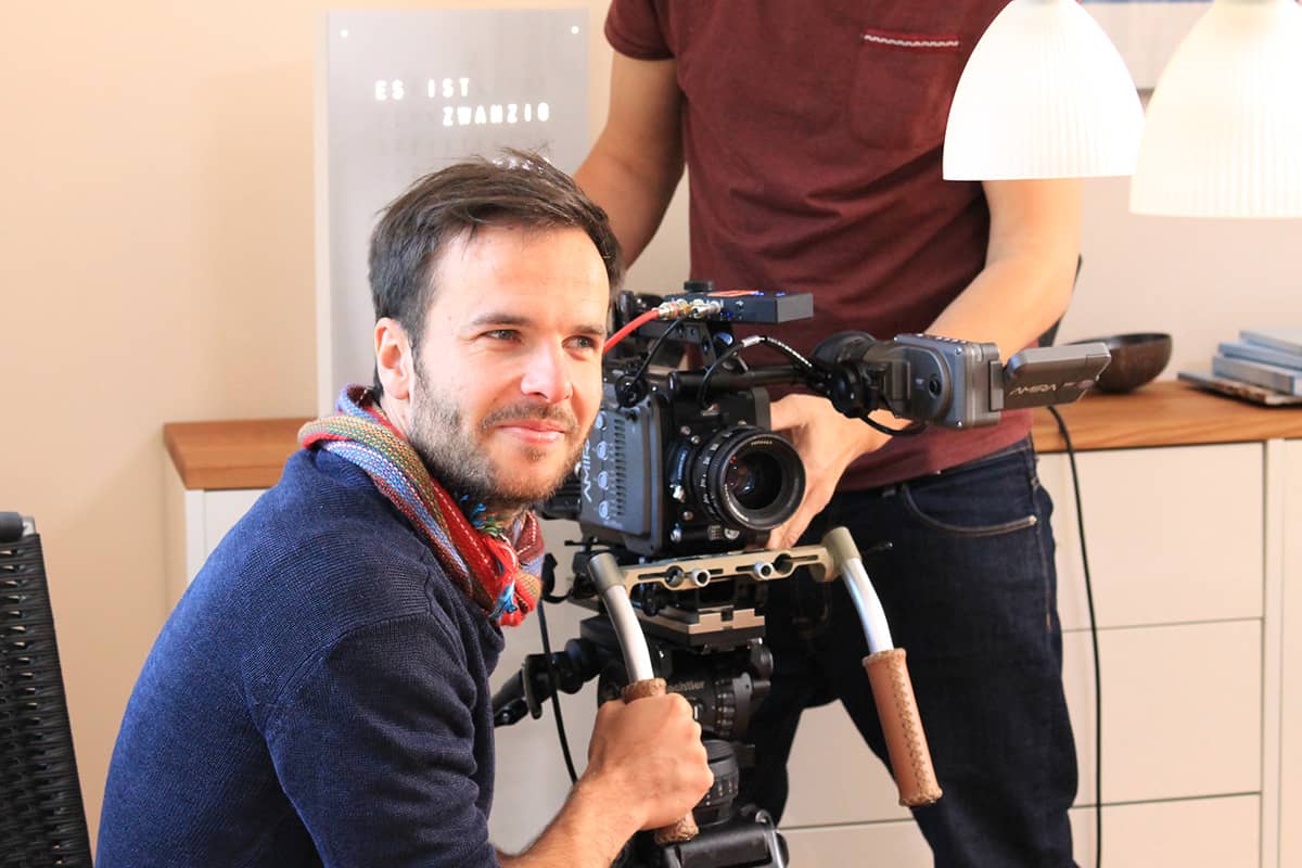 Das Filmteam beim Dreh