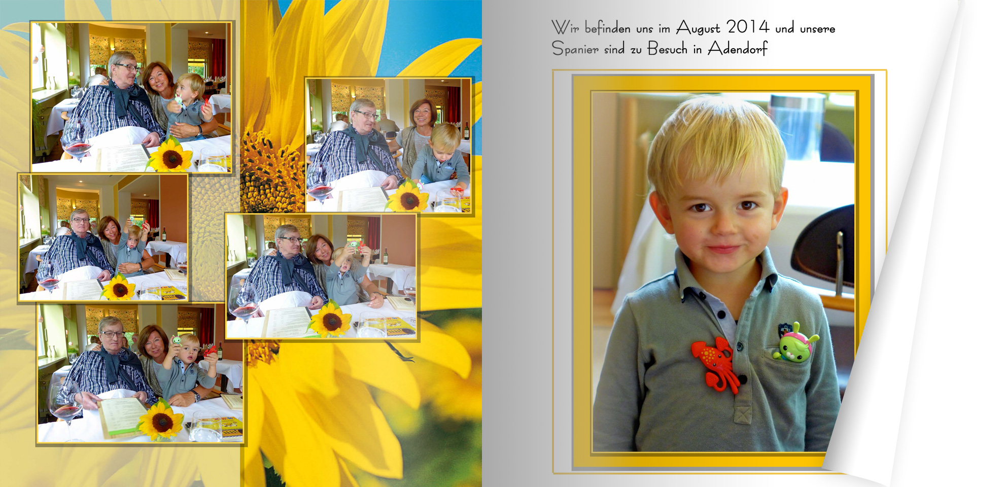 Das Cover in unserem CEWE FOTOBUCH