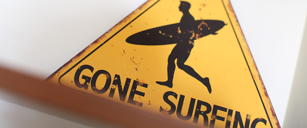 Original Surferschild aus Australien